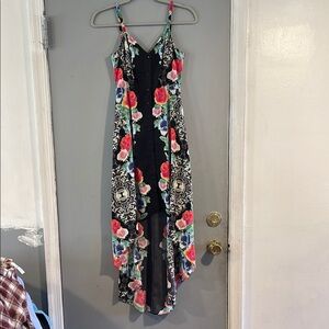 GUESS Vibrant Floral Button-Down Dress XS